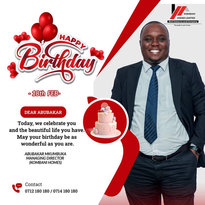 Happy birthday to you my able boss MD <a href="/KombaniHomes/">Kombani Homes Limited</a>