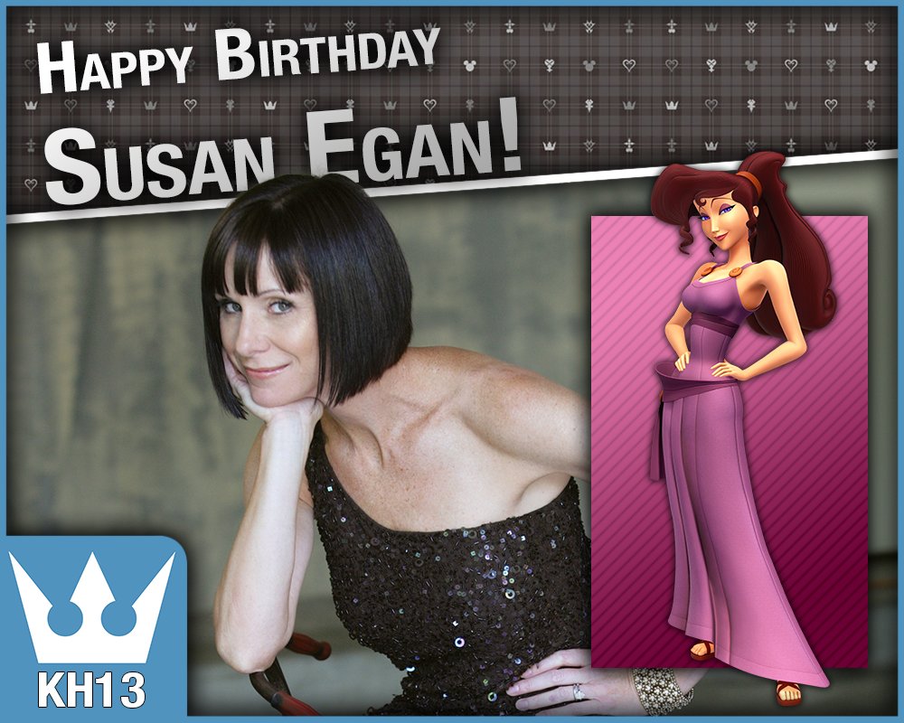 KH13com's tweet photo. #BDayKH 

Happy 53rd Birthday to Susan Egan (@IAmSusanEgan)!  She is the voice actress for Meg in Kingdom Hearts 2 and Kingdom Hearts 3!

https://t.co/TeKKCZ9ESQ
https://t.co/o18w7EFihz https://t.co/MQQkw5OBL6
