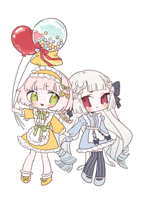 フォロワーさんのプロフとか人柄イメージしてこんな感じのデフォルメ創作キャラを描きたいと思っている。 