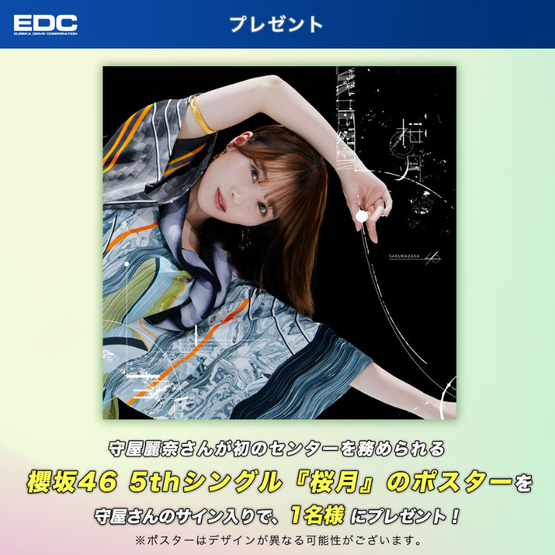 櫻坂46 守屋麗奈 桜月 直筆サイン ポスター