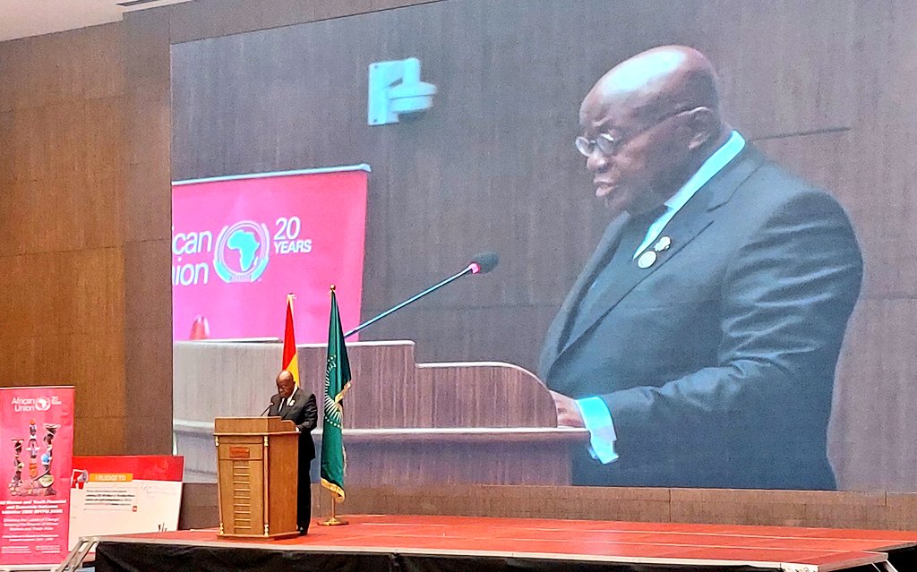 OmoGbajaBiamila's tweet photo. Excerpts from the Keynote Address presented by President @NAkufoAddo of @GhanaPresidency at the #AUGenderPreSummit Presidential High-Level Advocacy Breakfast in Addis Ababa, Ethiopia.

THREAD 👇🏽 https://t.co/1epvWrFikp