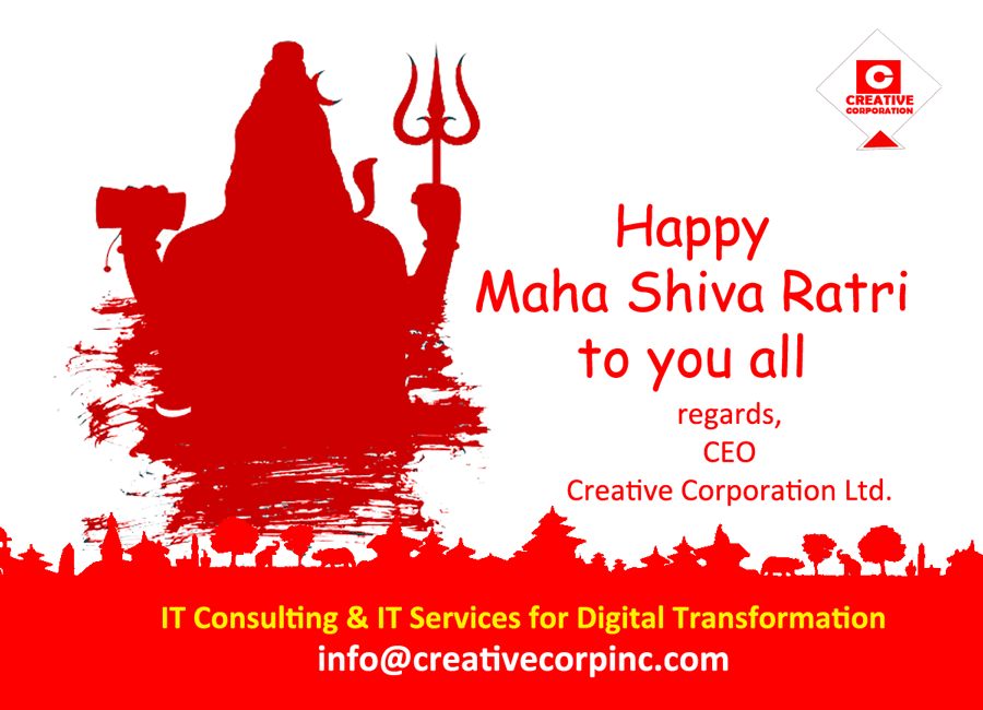 Creativecorpinc's tweet photo. महाशिबरात्रीकाे सबैमा शुभकामना https://t.co/DeKrOL542X