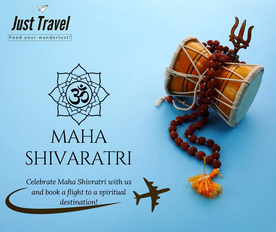 May the blessings of Lord Shiva guide you on your journey to explore the world. Happy Maha Shivratri!
.
.
.
.
#mahashivratri2023 #JustTravel #shivarathri #mahashivarathri