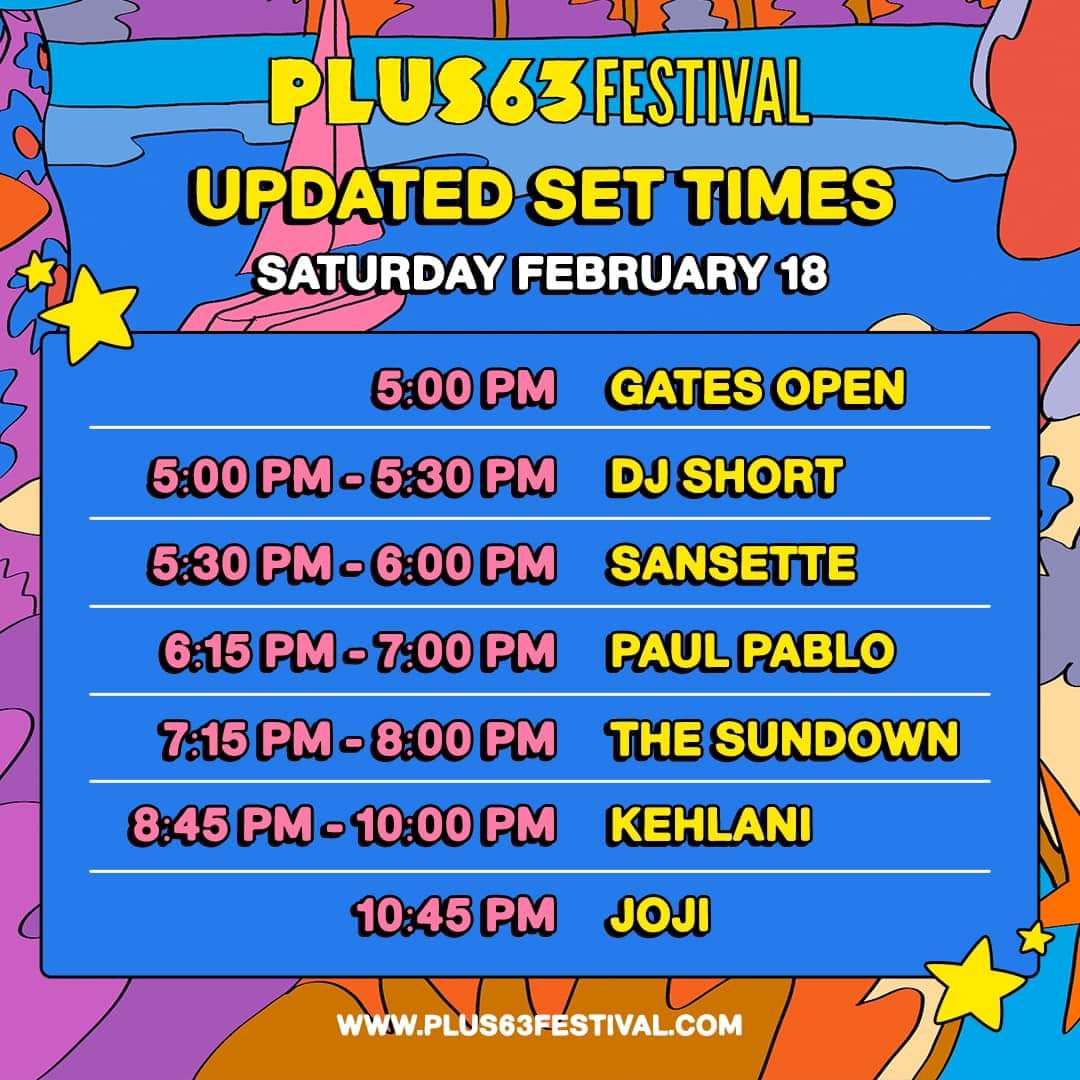 PLUS63 Festival will be opening gates at 5PM or until weather conditions improve. Please take shelter inside SM Seaside Cebu and standby for festival updates by following <a href="/PLUS63Festival/">PLUS63 Festival</a>.