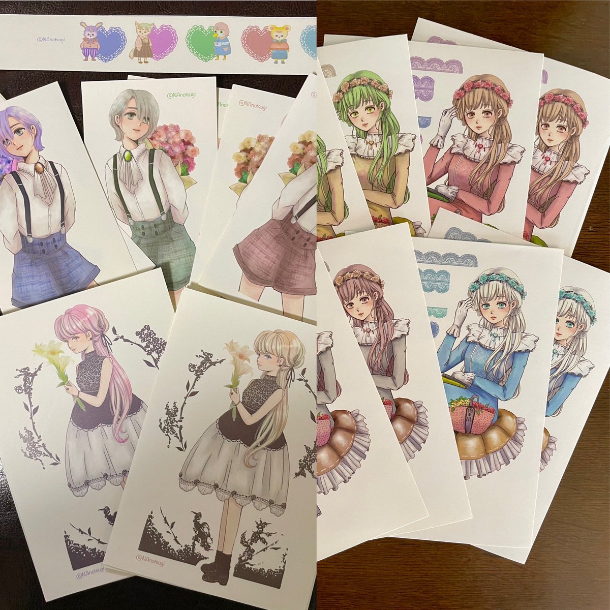 新作人物ステッカーを作りましたので、プレゼント企画🎁✨minne、メルカリにて販売もはじまります💖

人物ステッカー、デザインペーパー、メモなど（過去作含む）をセットにして　レタパライト1名様

スマレタ1名様（サイズの関係でデザペは含まず）

参加条件等、画像で確認をお願いします💖