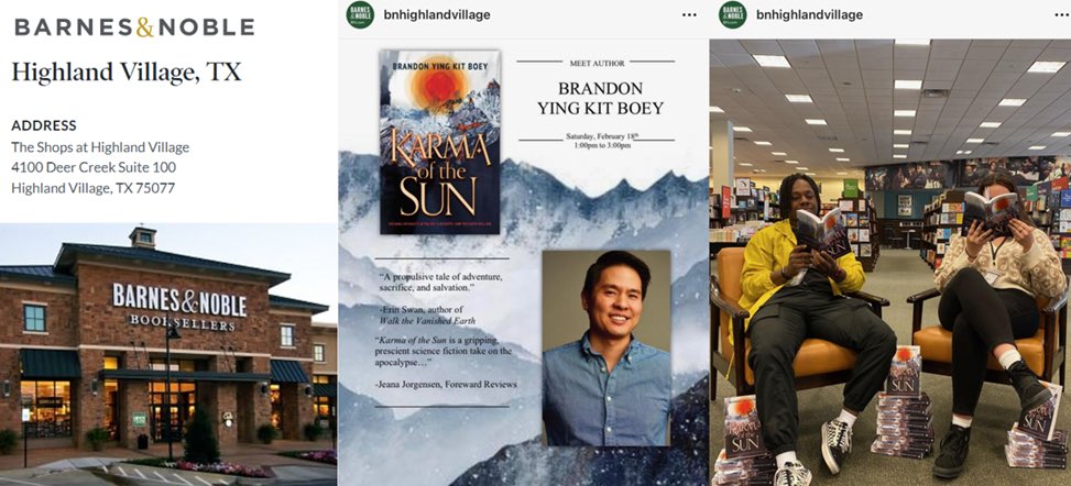 Texas friends! I will be at the Barnes & Noble in Highland Village, at 1:00-3:00 on Saturday, February 18th to meet readers and sign books! If you’re in the Dallas area, please stop by. I would love to see you!! #literarytexas #karmaofthesun #texasbookspreview