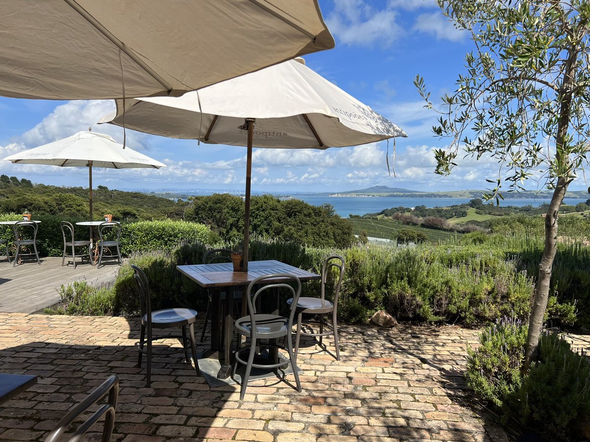 Perfect setting on a perfect day on Waiheke Island #waihekeisland #mudbrickwinery #NewZeland 👌😎🇳🇿❤️