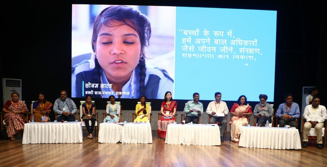 PRDeptOdisha's tweet image. Day 2 #NationalWorkshop on #LSDGs in GPs by @PRDeptOdisha &amp;amp; @mopr_goi
#PanelDiscussion IV on #ChildandWomenParticipation led #LocalGovernance - Mainstreaming #ChildFriendlyPanchayat chaired by Sri M N Roy, Former ACS, GoWB with Govt, UN, NGO, Domain Experts and GP representatives