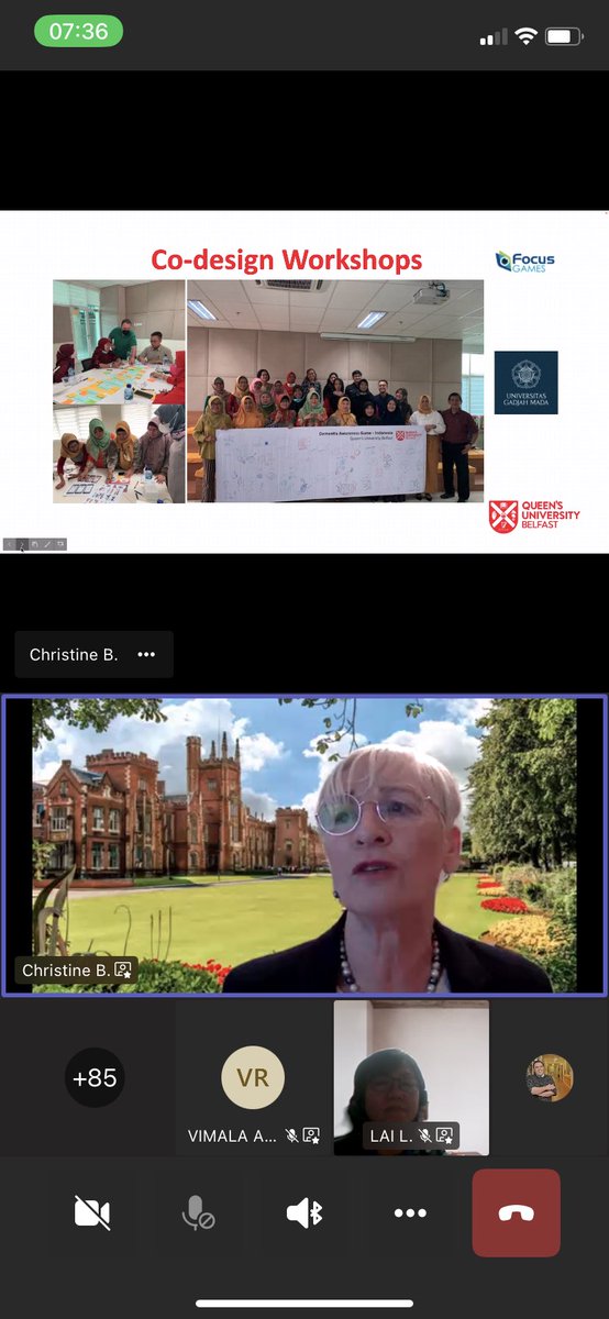 GaryMitchellRN's tweet image. Excellent to hear from @QUBSONM @crbrownwilson at this morning’s Malaysian 🇲🇾 national seminar on games-based learning in #nursing. Prof Brown Wilson discusses #CoDevelopment #International #Implementation & #Evaluation of our suite of #SeriousGames in #Dementia.