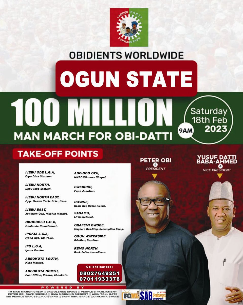 heartmenders2's tweet photo. Good morning #OBIdients!

Go out there and make us proud.
@Sun04741937 
@waltercole81 
@BigMalobi 
@_weyimi 

#1Mmarchcrewfinalpush https://t.co/iSWEmLNpY9