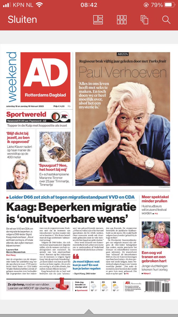 fransweisglas's tweet photo. Met deze uitspraken over #migratie gaat vice premier Kaag diametraal in tegen standpunt dat ⁦@MinPres⁩ namens kabinet uitdraagt in Kamer en EU. Dat vraagt om grote problemen binnen kabinet. ⁦@ADPolitiek⁩ https://t.co/85bU0p7iKi