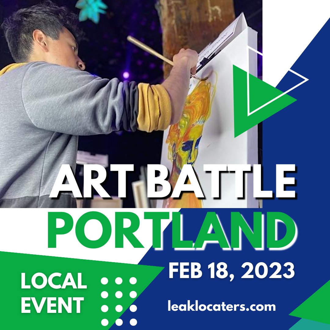 LeakLocaters's tweet photo. Art Battle is coming to Portland! Come and watch the Art Battle painting before your eyes. The event will be held at JaJa PDX in Portland, OR this coming Saturday, Feb. 18. You can visit their website https://t.co/PYqd4EdwnX... for more info.  #artbattle #art #artist #artevent https://t.co/SMG83UqJAL