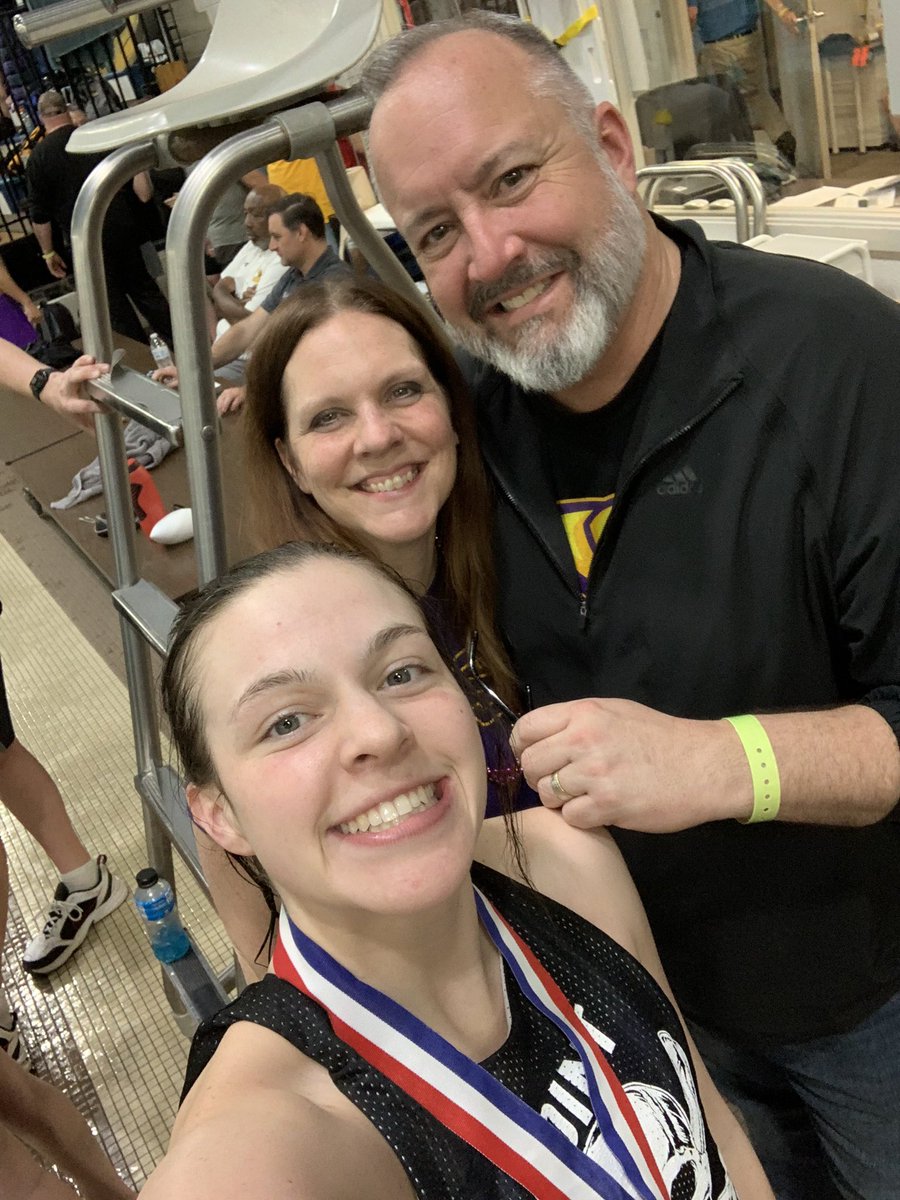 ChelseaAlger's tweet image. We watched this amazing kid swim her last ever 100 Backstroke today at the WIAC Championships. She had a huge PR and was one of two women on the team to break the school record in Prelims this morning. We are so proud of how hard she’s worked to get here. 💜💛