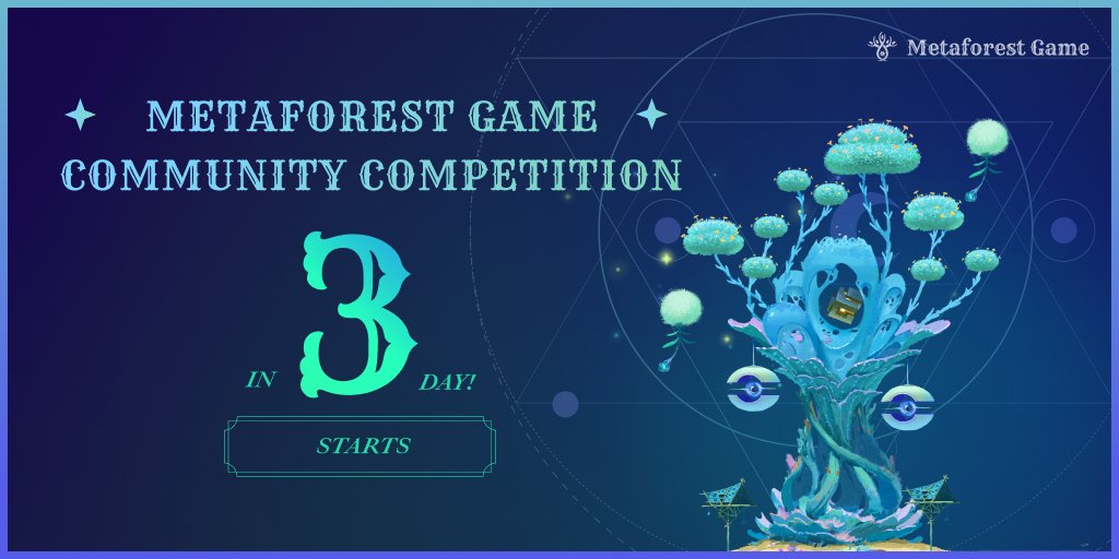 ✨MetaForest Game Community Competition✨

⏰Registration 3 Days COUNTDOWN!
👉forms.gle/SyeemTQD8AiYi3…

Little tips to win:
1️⃣Remember to collect energy on time
2️⃣Use your props to get more energy
3️⃣Steal energy from other players!

Let's play for FUN！💕
#metaforestgame #P2E