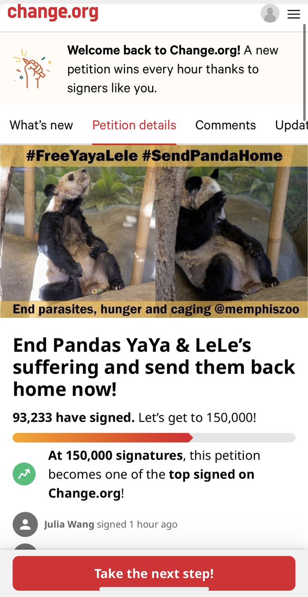 tina4yaya's tweet photo. Could you please help vote on change.org-End Pandas YaYa &amp; LeLe suffering and send them back home now! 
LeLe has gone😭😭😭, but poor YaYa is still trying her best to be alive and waiting for that day😢

Save YaYa please.

#saveyaya 
#yaya 
#lele 
#panda 
#animalabuse https://t.co/MsoKODhrGi