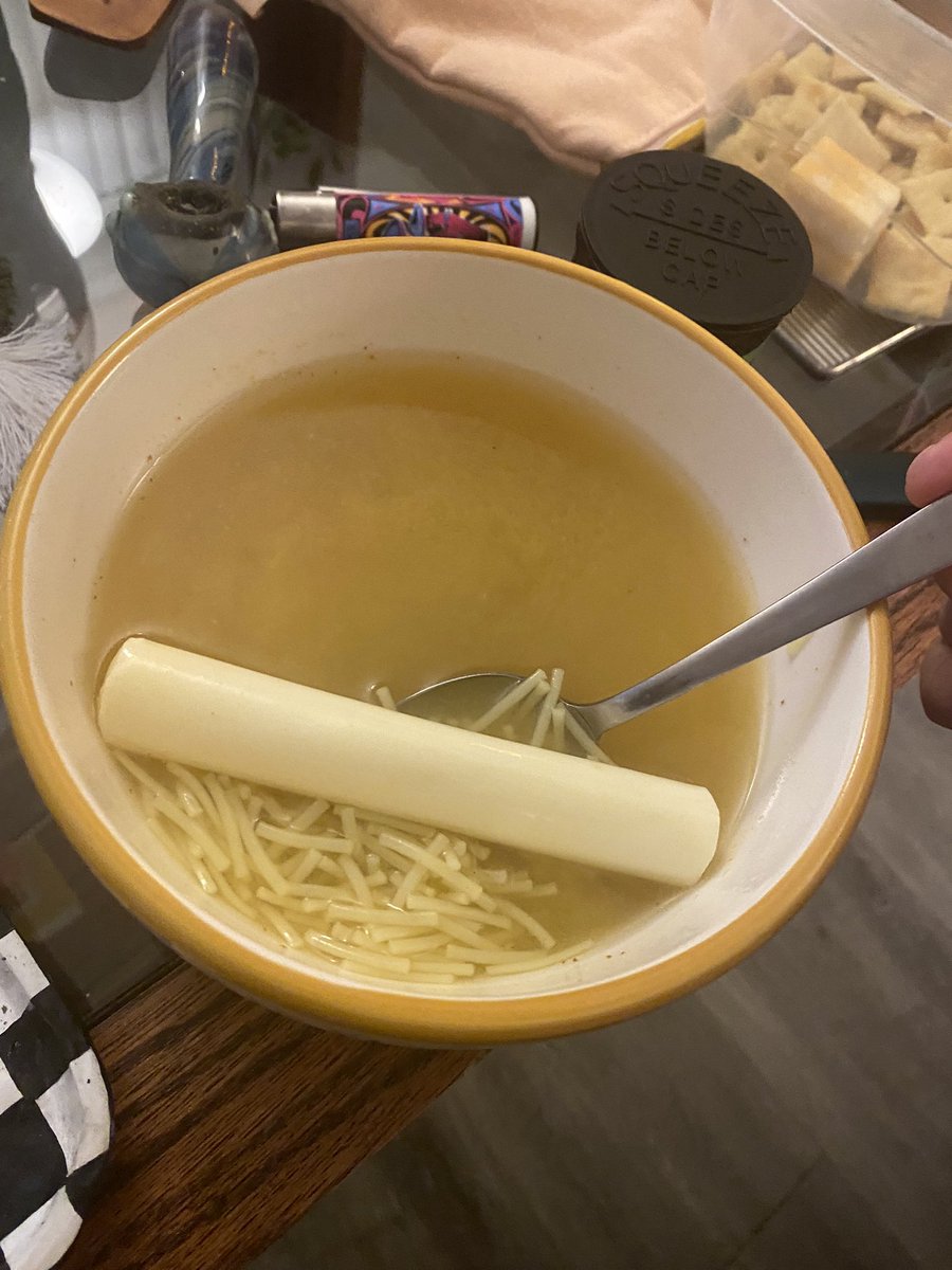 hizzukt's tweet photo. @fuckedupfoods no chicken chicken-noodle soup with a string cheese https://t.co/X6y0sTiOKW