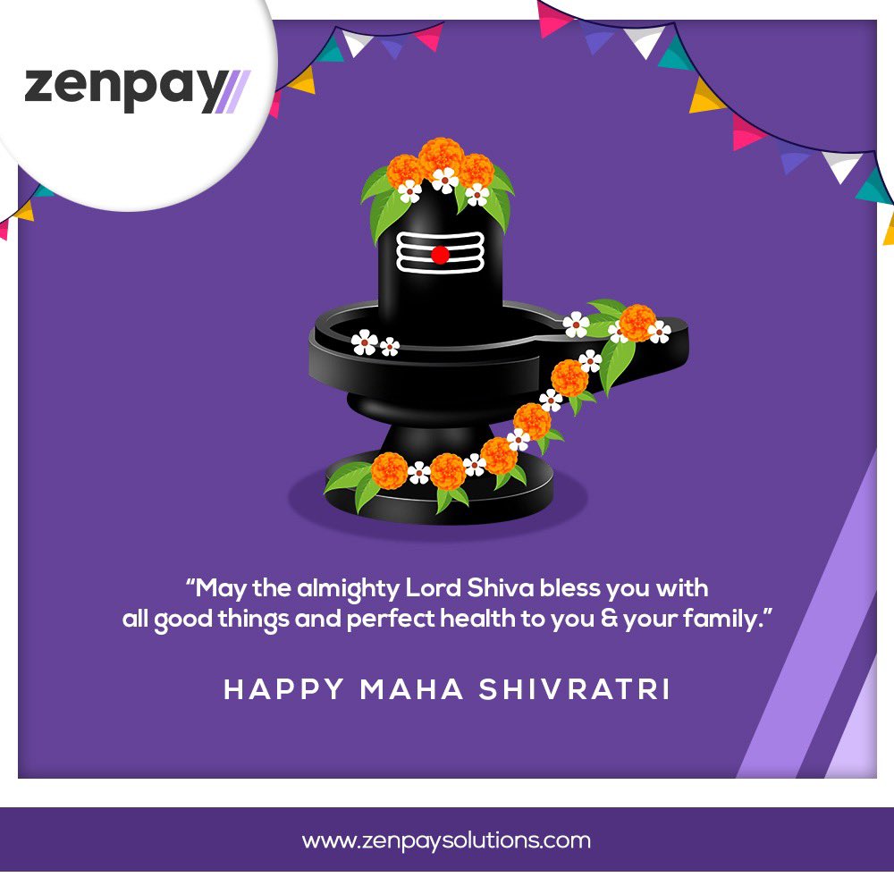 ZenpaySolutions's tweet photo. Embrace the spirit of devotion and inner transformation on this auspicious occasion of Mahashivratri. 
May Lord Shiva's blessings bring peace and prosperity to all. Happy Mahashivratri from Zenpay!

#Mahashivratri2023
#ZenpayCelebratesMahashivratri
#LordShivaBlessings https://t.co/2okufbEUeQ