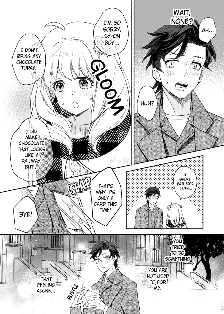 翻訳ありがとうございます!🥰

 RT @Kurogashi15: @losoniPaf 英訳版 (EN Ver.)

Damianya "Valentine's Day at the beginning of dating"
*Grown-up

#damianya

Translator : @Kurogashi15 
Proofreader : @treeckostars 

All credits to the Artist! Have a nice day! 