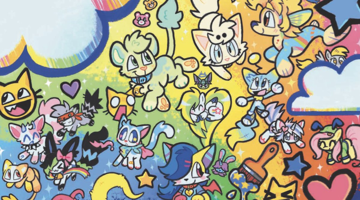 RayStarKitty's tweet image. Another big #SPARKLEPATHY piece preview! Wanted to show my love for drawing &amp;amp; creating OCs, some of my friends r here :3