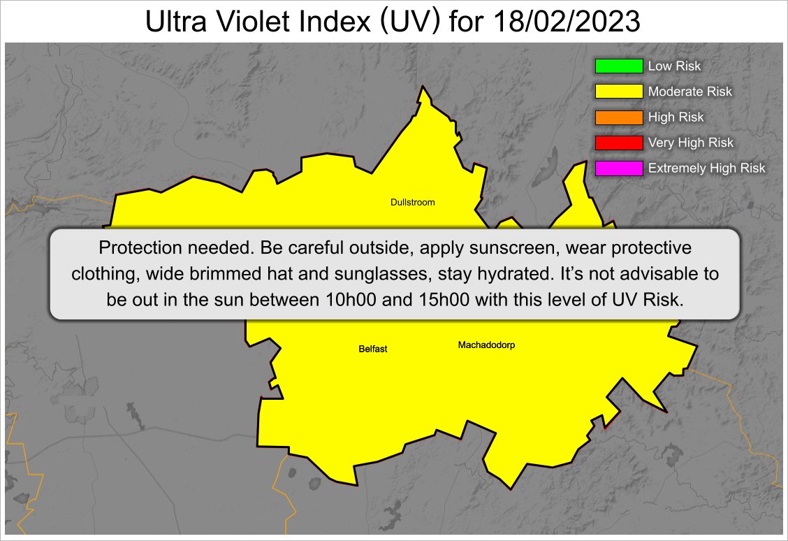 Dullsweather's tweet photo. Dullstroom 18/02: Ultra Violet (UV) index for today. https://t.co/ObsiYNqslB
