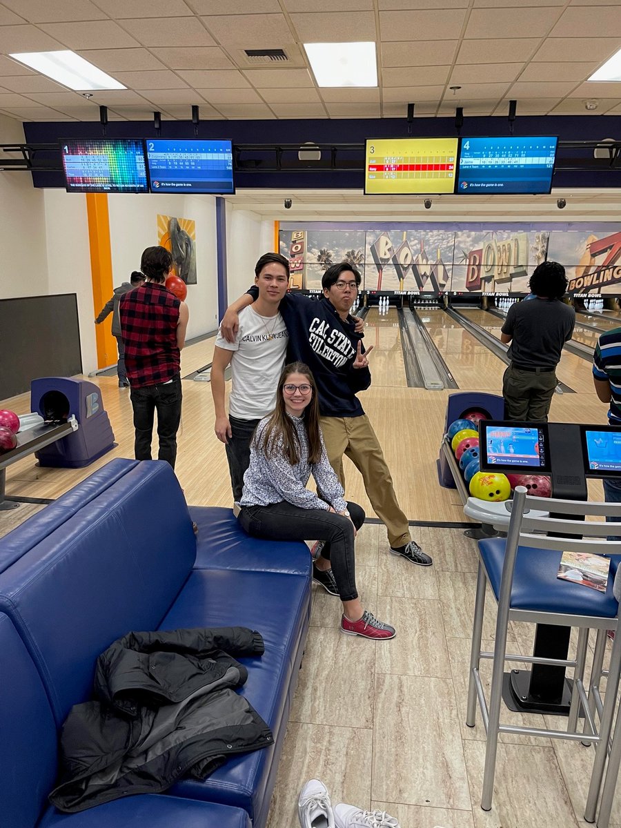 csufextension's tweet photo. What a great time yesterday at the Global Titans Buddy Program Bowling Social! 🎳 Our international students and their CSUF buddies got to spend a fun afternoon together.
@csuf @calstate @csufacadaffairs @csufstudents #csuf #csufeip #studyabroad #globaltitans #bowling https://t.co/0YXi4FUBpD