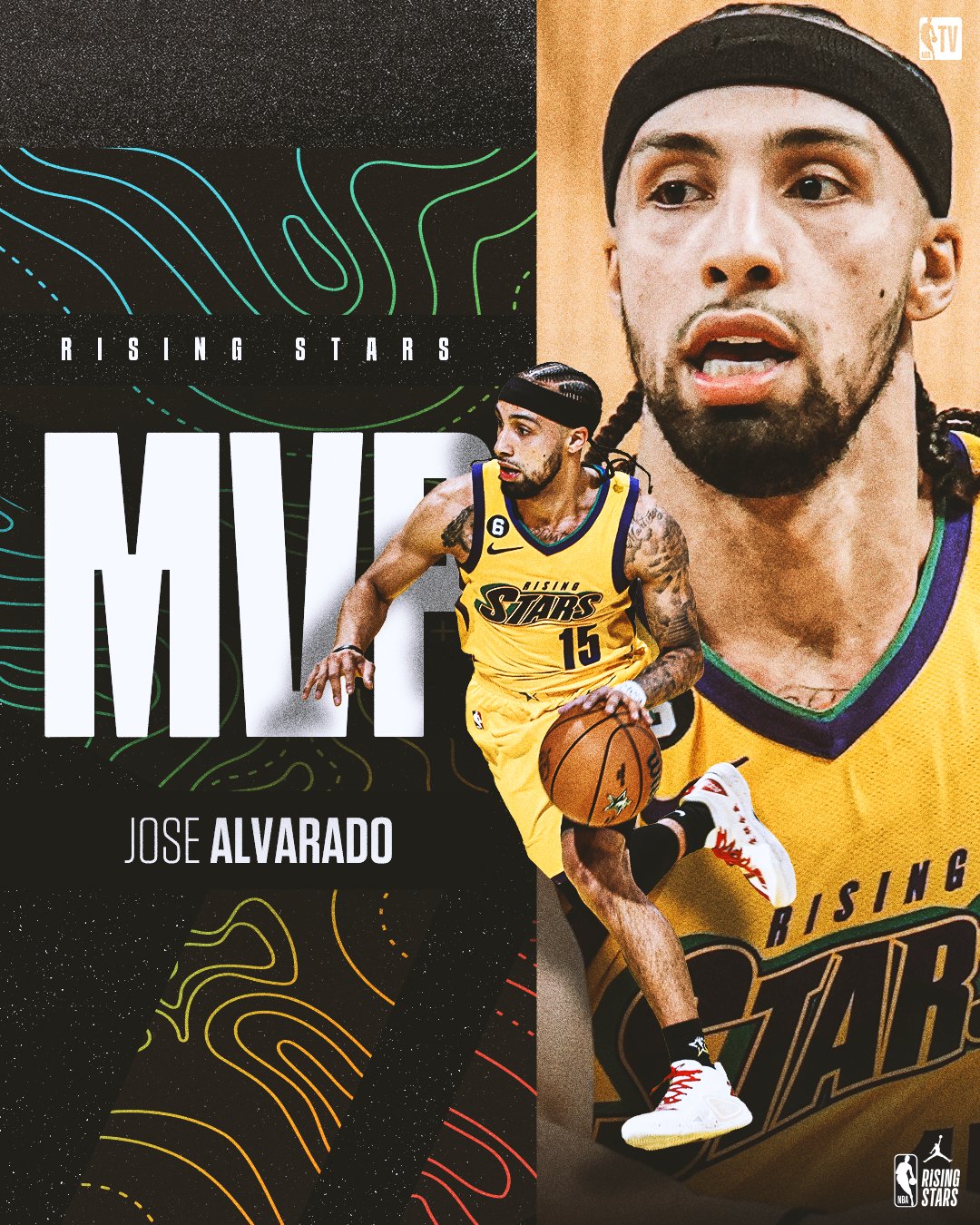 NBA TV on X: Jose Alvarado is the 2023 #JordanRisingStars MVP