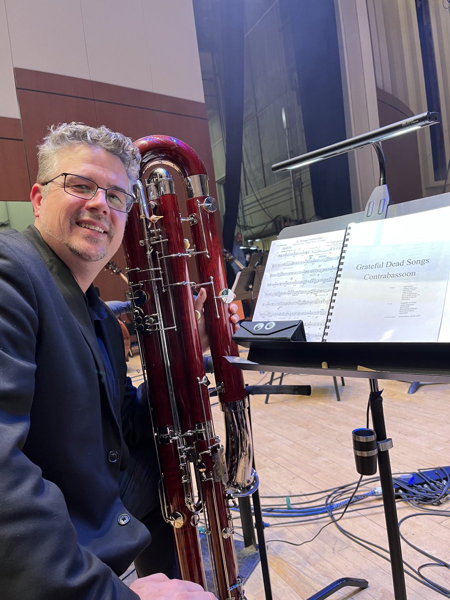 Johntgrove's tweet photo. What better way to spend the weekend then playing #contrabassoon with the Atlanta symphony and @BobWeir from the #GratefulDead? https://t.co/6owWoQbU73