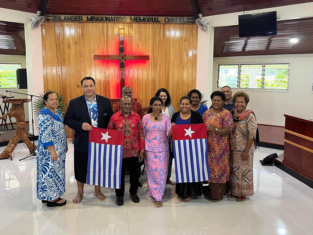 Had the opportunity to host Benny Wenda and his team from West Papua in the PTC chapel. They are in Fiji to lobby for support for West Papua to be a full member of the Melanesian Spearhead Group and to speak of the violence and unrecognized genocide by the Indonesian military.