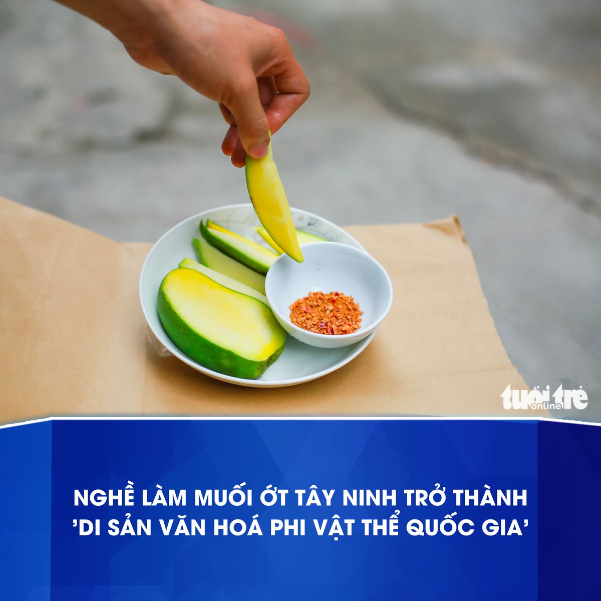 bao_tuoitre's tweet image. Bộ Văn hoá, Thể thao và Du lịch vừa ký quyết định công nhận nghề thủ công truyền thống làm muối ớt ở tỉnh Tây Ninh là di sản văn hoá phi vật thể quốc gia. #muoitayninh #tayninh #disan #vietnam