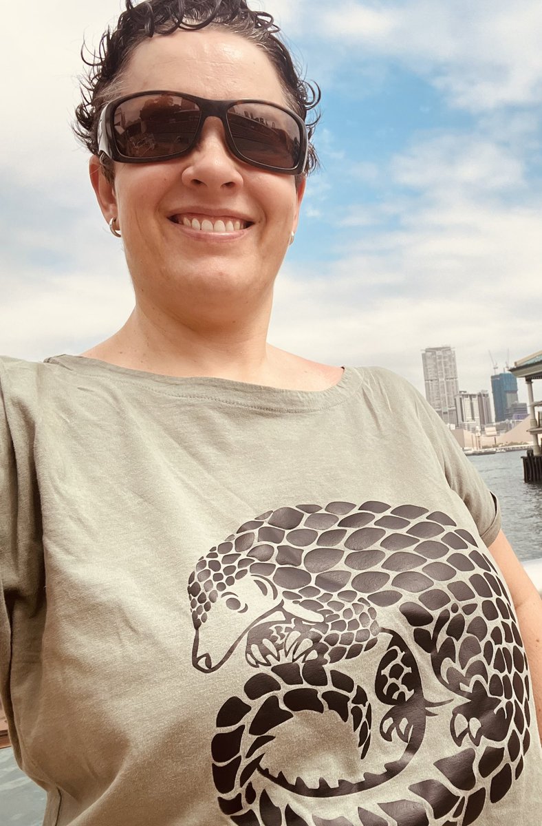 TraceyPrigge's tweet photo. Wearing my pangolin T proudly today!! 🤩 Happy World Pangolin Day from Hong Kong! 😃 #WorldPangolinDay https://t.co/FGqkVvCu7B