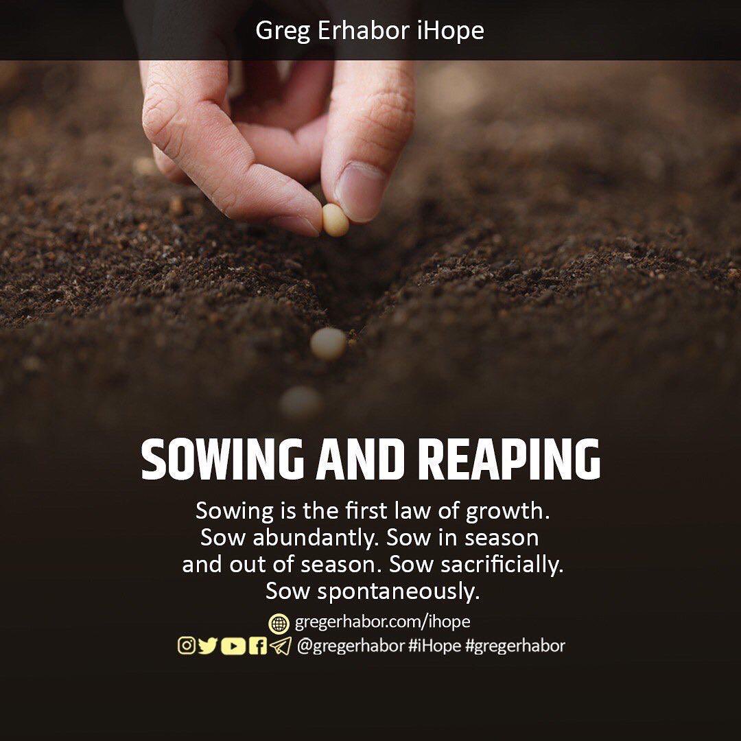 spokesmancom's tweet image. Sow in tears reap with tremendous joy. This law is so fundamental,obeying it is the key to unending happiness.
#happiness #sowing  #reaping #sacrifice  #seasons