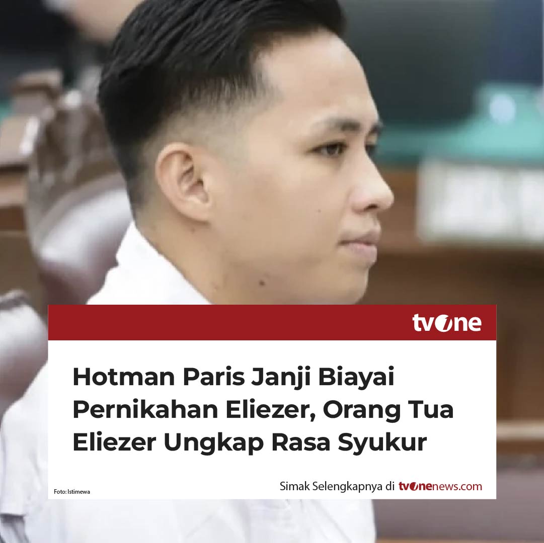 tvOneNews's tweet photo. Pengacara kondang Hotman Paris janji biayai pernikahan Richard Eliezer dan Ling Ling seusai bebas dari penjara, Sabtu (18/2/2023). 

Simak berita selengkapnya di https://t.co/GgtZcy4bbs
#HardNews_Hukum #NewsOne #CariBeritaditvOne #RichardEliezer https://t.co/b26qJqyVsQ