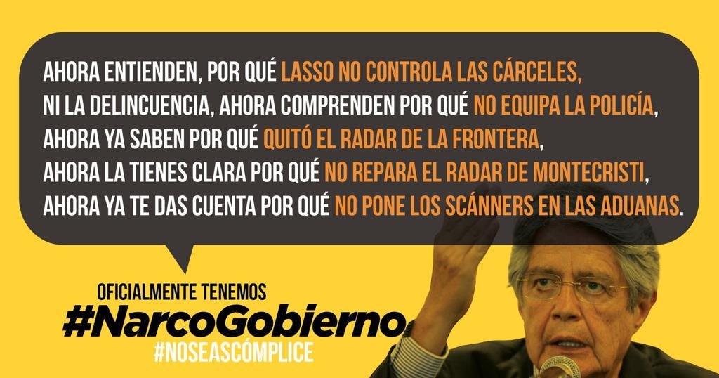 <a href="/LassoGuillermo/">Guillermo Lasso</a> Completamente de acuerdo, por ello de un pasado al costado, renuncié!!!