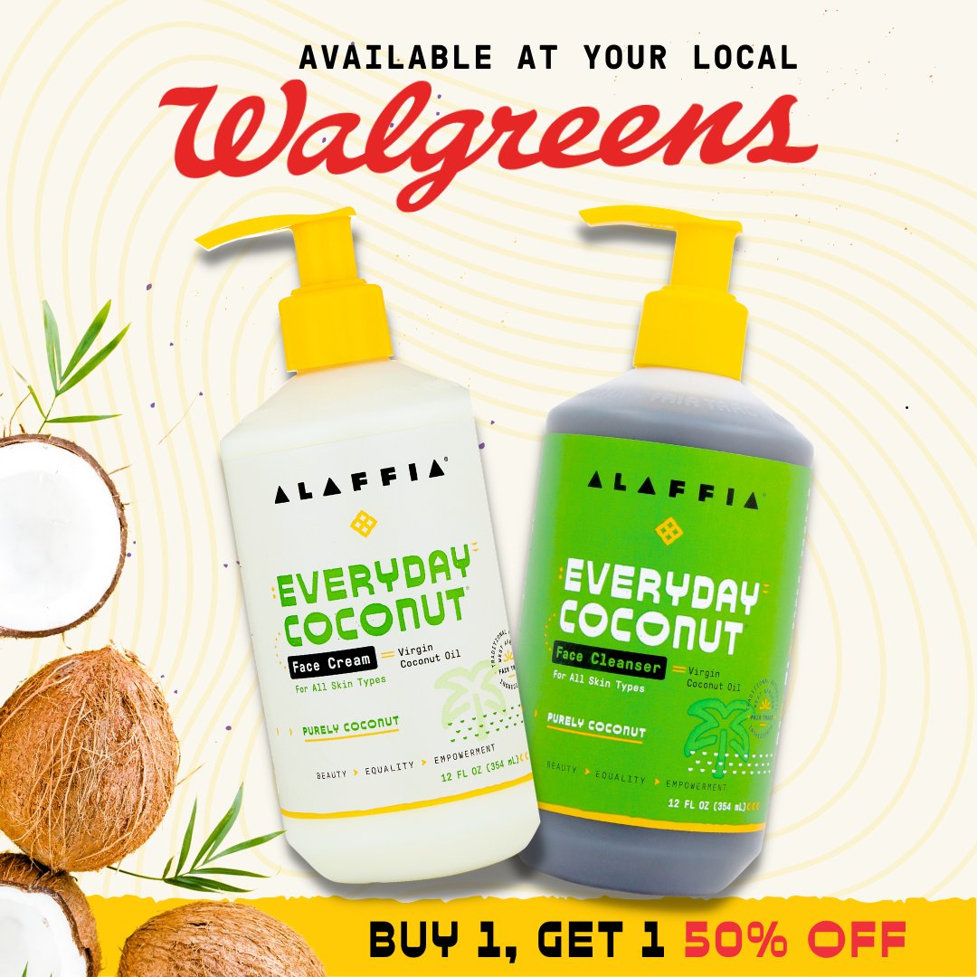 Attention, clean beauty lovers! 🌿 REMEMBER: Alaffia products are available at your local <a href="/Walgreens/">Walgreens</a>! Plus, Walgreens is having a BOGO sale on all Alaffia goodies! 💃 Hurry up and grab yours in-store or online before it's too late. Your skin will thank you!