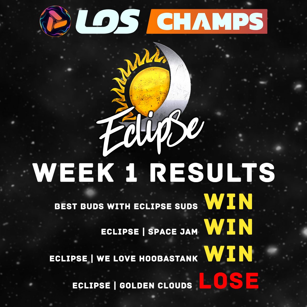EclipseNetwork8's tweet photo. Great results from the Eclipse Esports Rocket League teams for Week 1 of Season Zero! Huge shoutout to @LOS_Champs Eclipse is glad to have teams for the league and we cant wait to get more! 

#RocketLeague
#eSports 
#winning https://t.co/eNtxt9w11I