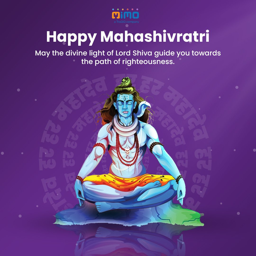 mimo_Pvt's tweet photo. Team MIMOIQ wish you a Happy Maha Shivratri!

#mahashivratri #shivratri #mahashivratri2023 #shivratri2023 #happyshivratri #mimoiq https://t.co/33s96fPoUg