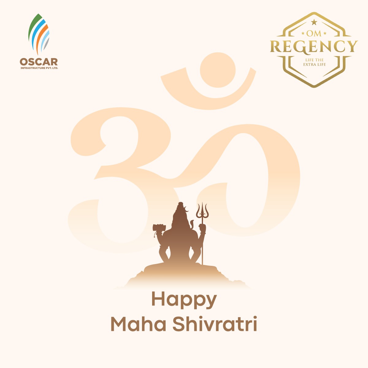 OmRegency's tweet image. Om Nama Shivay!

May Lord Shiva shower his choicest blessings on you and your family. Happy Maha Shivratri!

#OscarInfrastructure #OmRegency #MahaShivratri #Taloja #XtraLife #XtraOrdinary #RealEstate #property #India