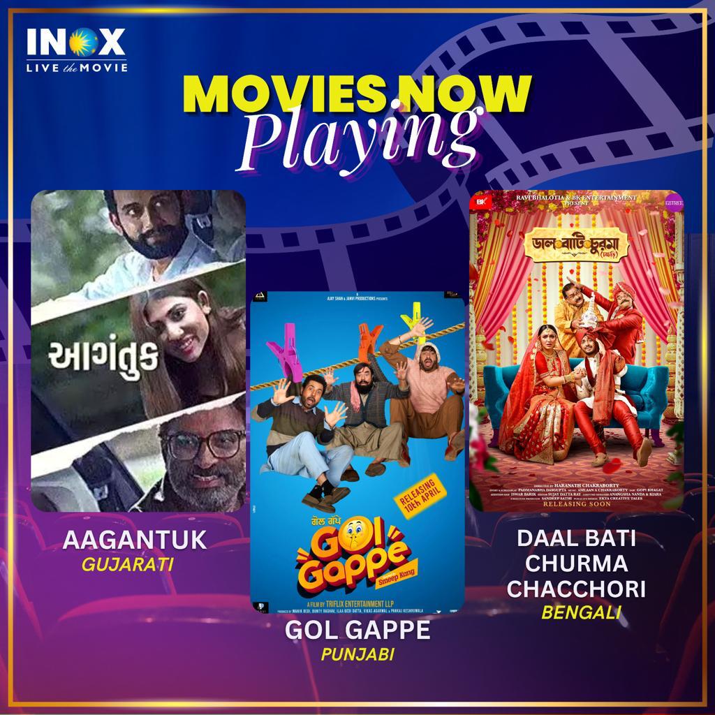 INOXMovies's tweet photo. Get ready to meet #Shehzada and witness the power of #Kang this week on the spectacular screens of #INOX🤩. Let us know which movie are you watching this week?
#AntManAndTheWasp #SLV #Chaos #Sakuchi #LoveBirds #Bari10Baddi #OndholleLoveStory #DoddahattiBoregowda #MamaWedsPapa https://t.co/jsIoyMg0uJ