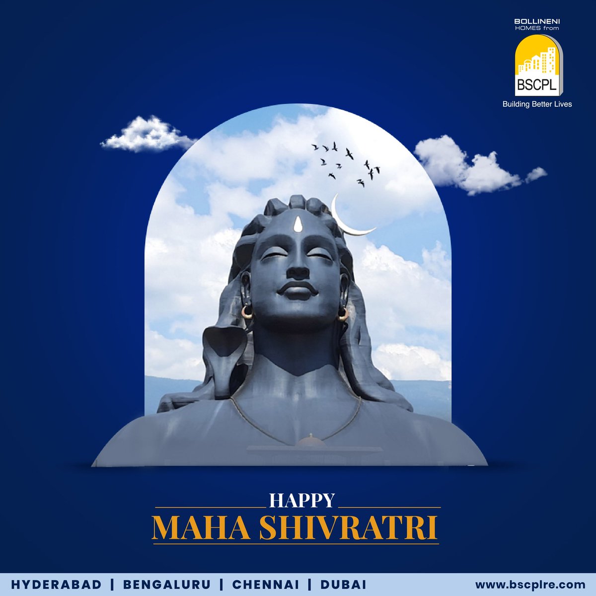bscplblr's tweet photo. May the Choicest blessings of Lord Shiva bring happiness, peace, good health, wealth, prosperity and harmony to your life and Homes. Happy Maha Shivratri.

#BSCPL #HappyMahaShivratri 
#Shivratri #Shivratri2023 #LordShiva #Wishes https://t.co/DEtIbBydTl