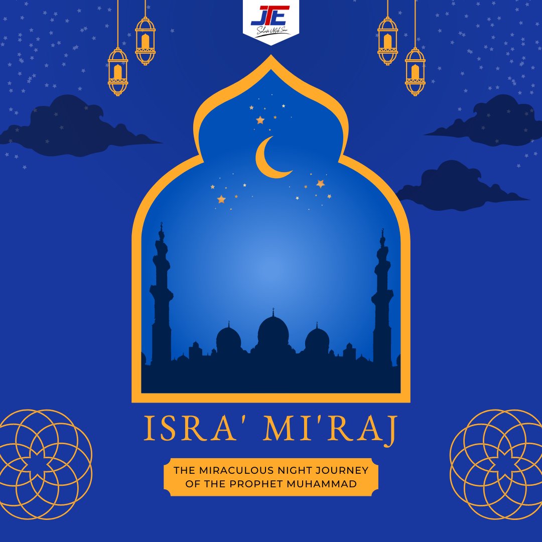 JTE_Official's tweet photo. Selamat memperingati Isra Mi'raj Nabi Muhammad SAW 1444 H๐
Semoga kita dapat meningkatkan keimanan dan ketaqwaan kita. Dan di hari yang mulia ini, kita bisa menjadi pribadi yang mulia dan semangat melakukan kebaikan.
#IsraMiraj #JTEIsraMiraj #jasakirimmurah #jtecargo https://t.co/hJKtt7OFcv