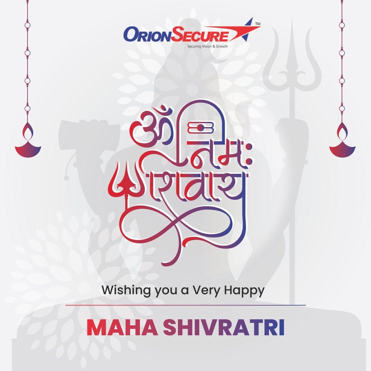 Orion_Secure's tweet photo. May Lord Shiva's divine blessings fill your life with love, peace, and security. Happy #MahaShivratri! 

Website: https://t.co/tVamC46UNm
Ph: +91- 11-26495662/64

#LordShiva #HarHarMahadev #OmNamahShivaya #SafetyFirst #SecurityGuards #Security  #SecurityCompany #OrionSecure https://t.co/zcwlpyIZLg