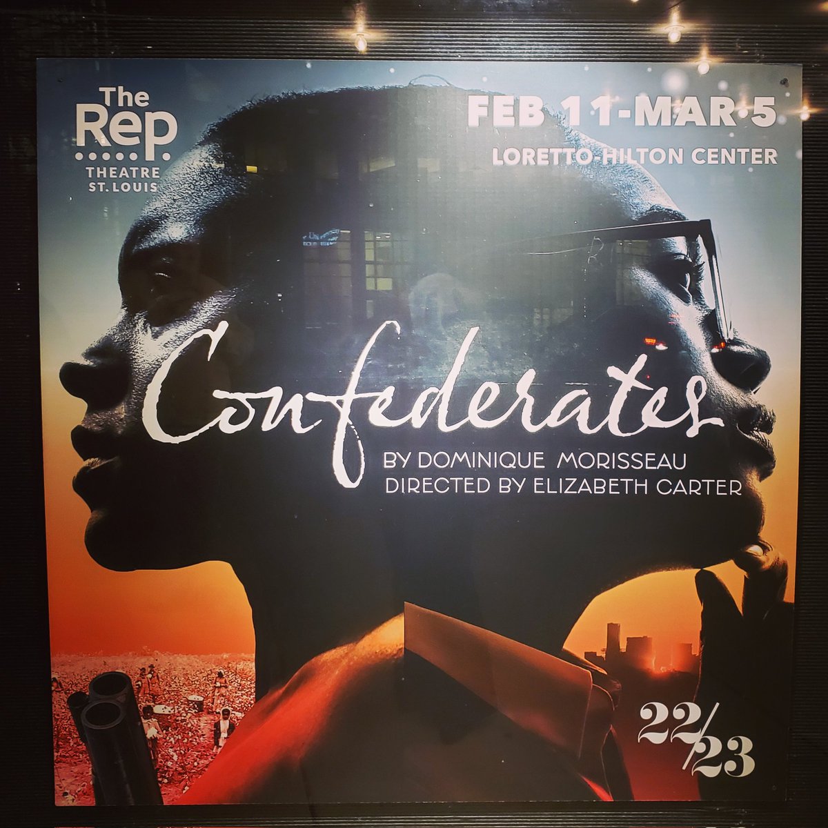 It's Opening Night for Confederates @repstl! Dominique Morisseau sure has a tale to tell!