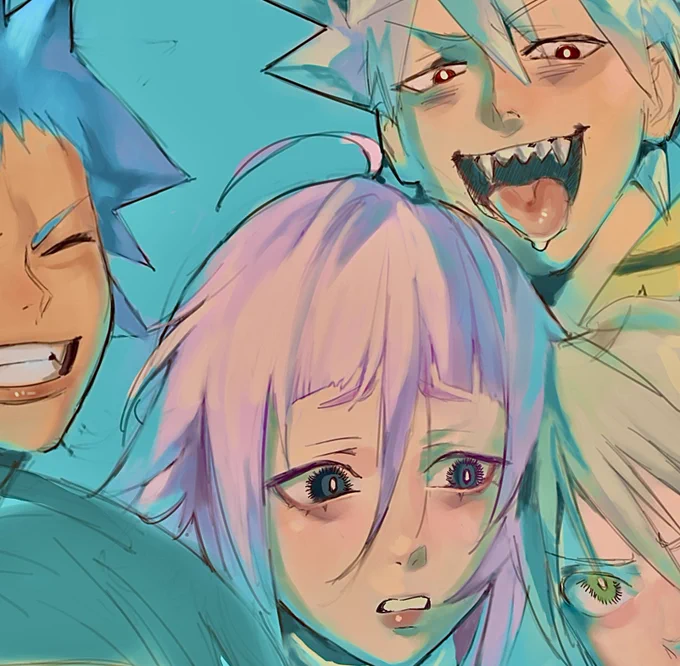 WIP for a new soul eater drawing :") I love crona sm 
