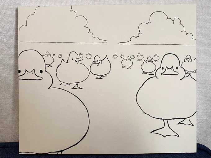 めちゃ大きい絵。たのしい 