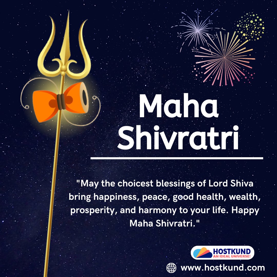 hostkund's tweet photo. Wishing you a lifetime of good health, wealth, peace, and prosperity on the occasion of Maha Shivratri #shivaratri #indianfestival #indianoccasion https://t.co/9Hr3wWtnuW
