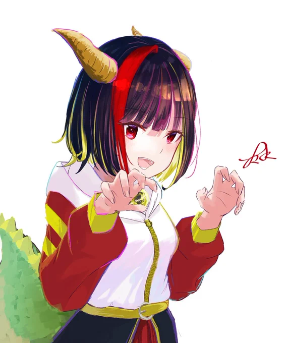 skebでご依頼されたドラゴンっ子再掲 