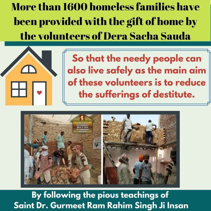 kashish_7774's tweet photo. Due to certain Circumstances , Many Destitute People become Homeless Or Live in Poor Conditions . To Help such People , Dera Sacha Sauda Started " Homely Shelter " Initiative . Inspiration Source Saint Dr Gurmeet Ram Rahim Singh Ji Insan #helpthehomless https://t.co/aQ0iRluwKF