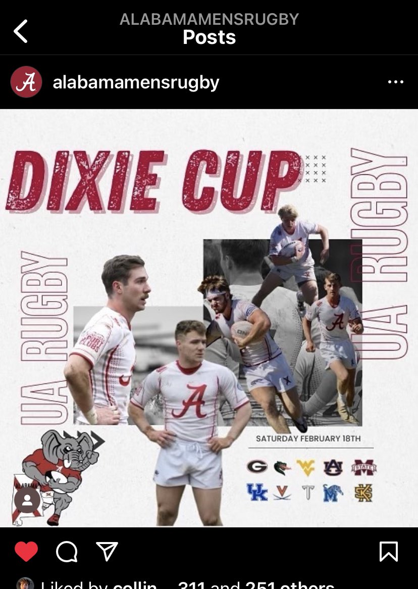 University of Alabama Rugby tweet media