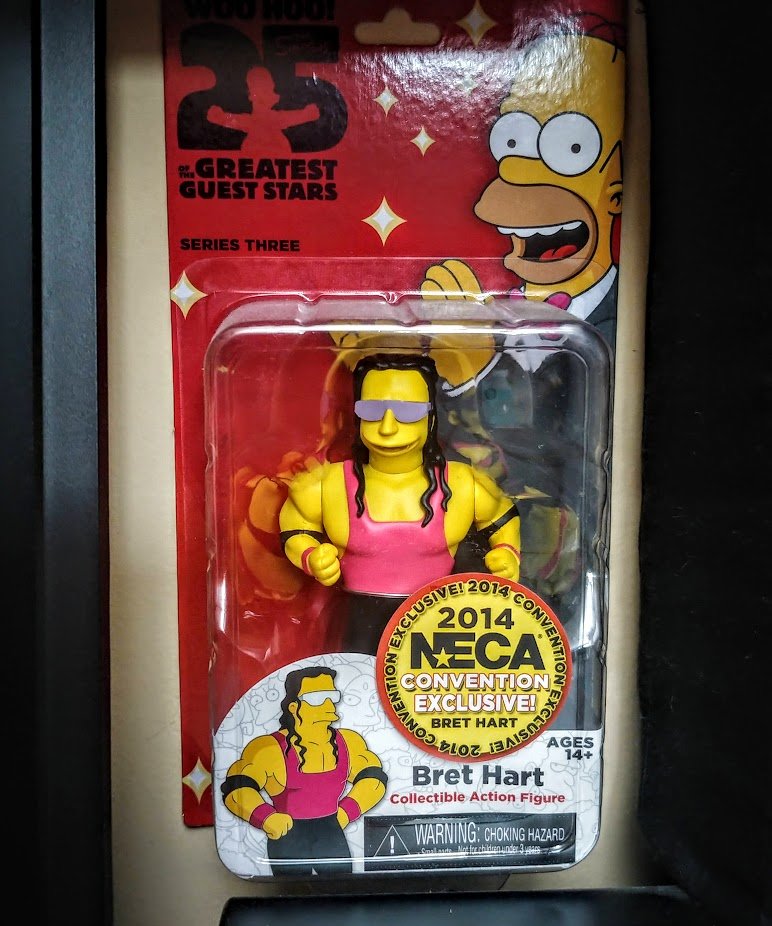 My #FigureFriday choice after watching 'The Hitman' goddamning everyone in the back on the #WrestleMania 13 go-home episode of RAW for the latest @PPWPodcast show.
#FigLife #NECA #TheSimpsons #BretHart