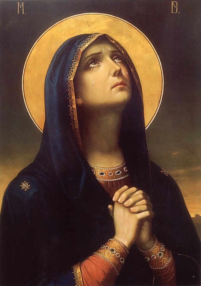 Why do we pray the Hail Mary? Because she is the sinless woman who shows us what is possible for every human being if we turn from sin. The Virgin Mary’s love of our Lord Jesus Christ is the model for us all, let us strive to love according to her model. Mary, the sinless human.